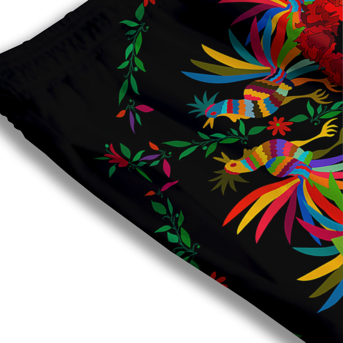 Floral And Frida Kahlo Print Mesh Shorts