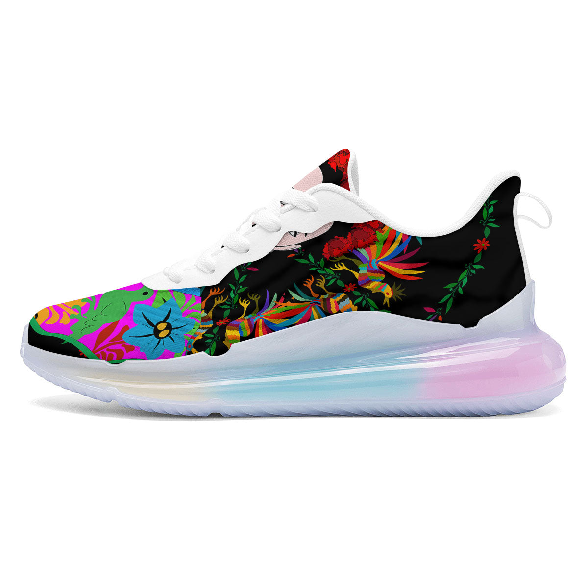 Floral And Frida Kahlo Print Running Sneakers-grizzshop