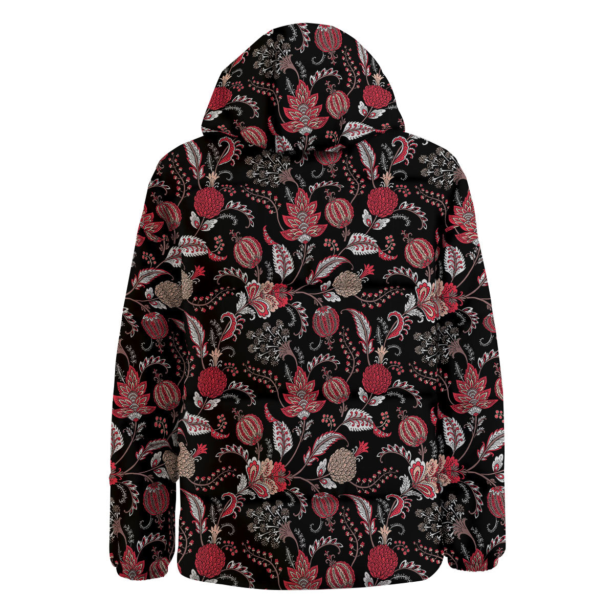 Floral And Paisley Print Pattern Down Jacket-grizzshop