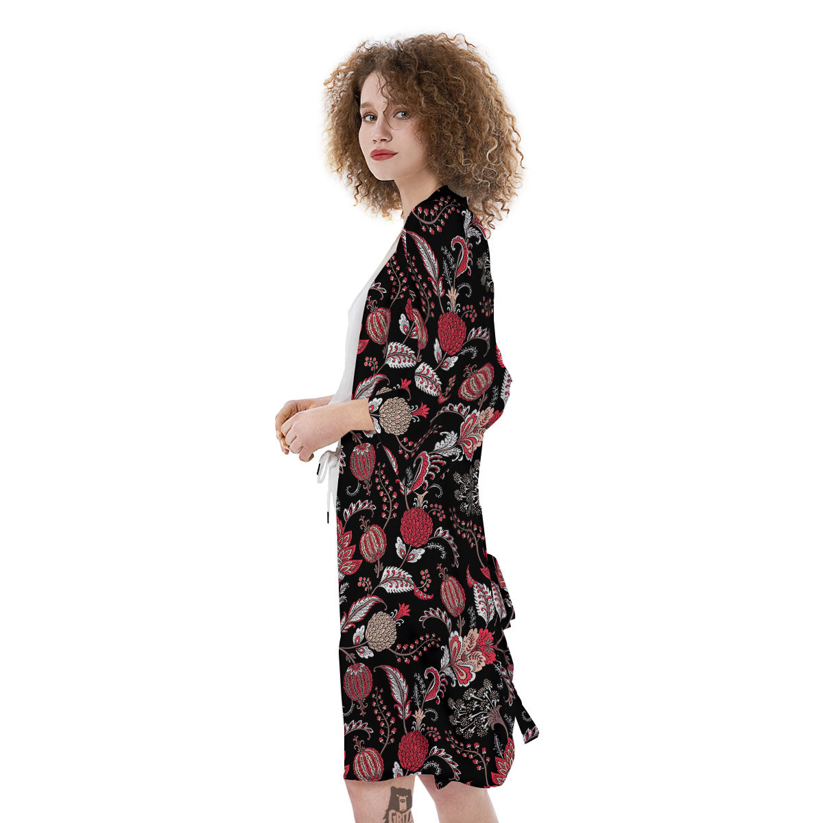 Floral And Paisley Print Pattern Kimono-grizzshop