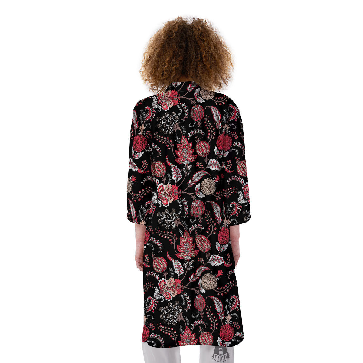 Floral And Paisley Print Pattern Kimono-grizzshop