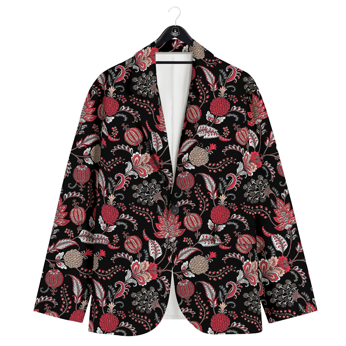 Floral And Paisley Print Pattern Men's Sport Coat-grizzshop