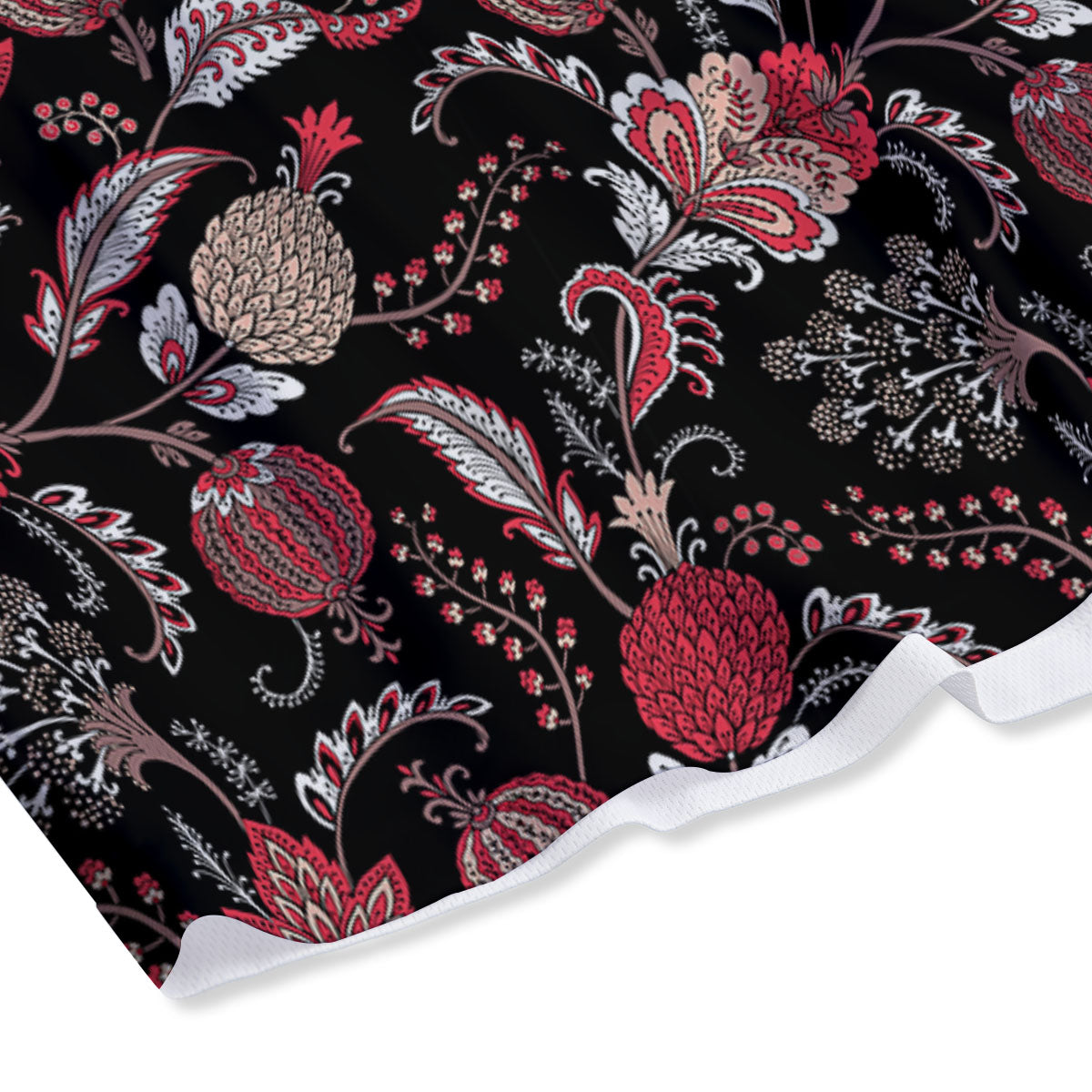 Floral And Paisley Print Pattern Mesh Shorts