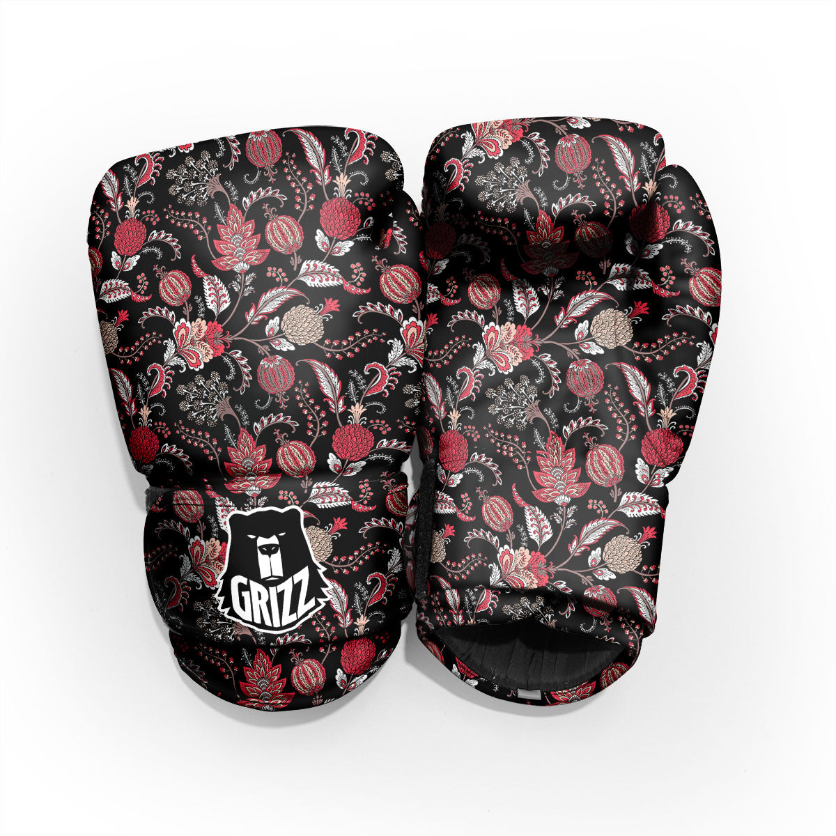 Floral And Paisley Print Pattern Pro Boxing Glove