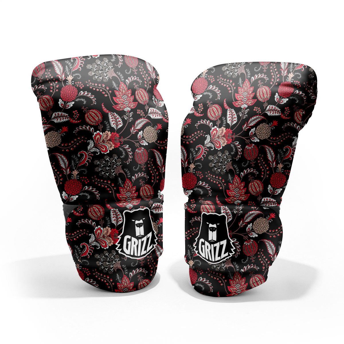 Floral And Paisley Print Pattern Pro Boxing Glove