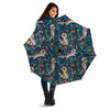 Floral And Raccoon Print Pattern Umbrella-grizzshop