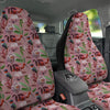 Floral Bird Pink Print Pattern Car Seat Covers-grizzshop