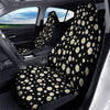 Floral Black Daisy Print Pattern Car Seat Covers-grizzshop