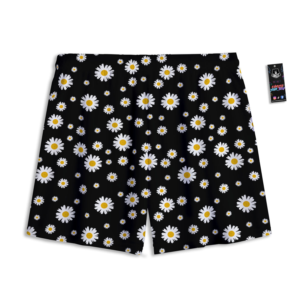 Gautama Buddha Print Pattern Mesh Shorts