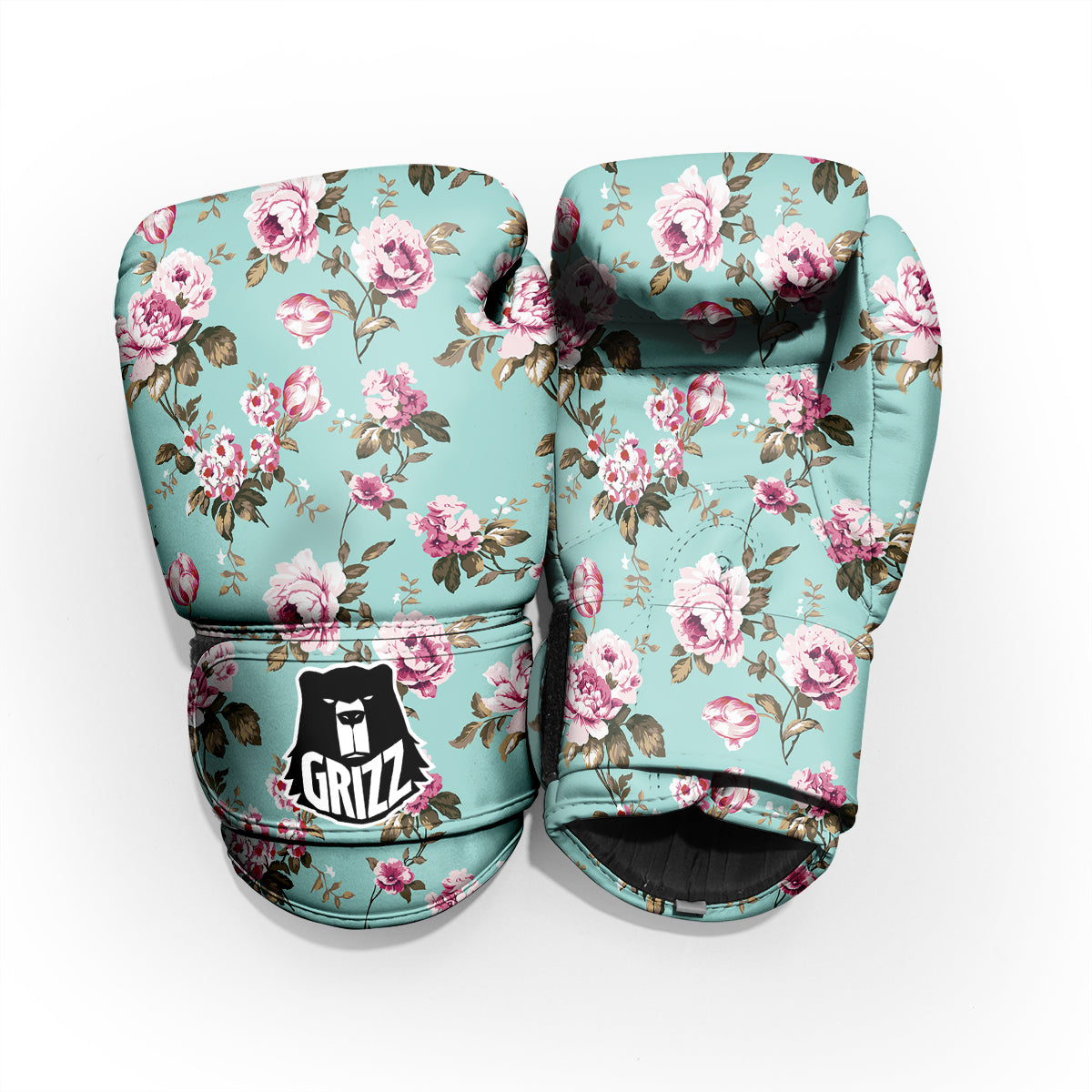 Floral Blossom Vintage Print Pattern Pro Boxing Glove