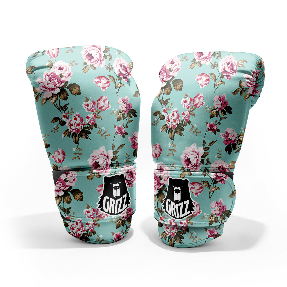 Floral Blossom Vintage Print Pattern Pro Boxing Glove