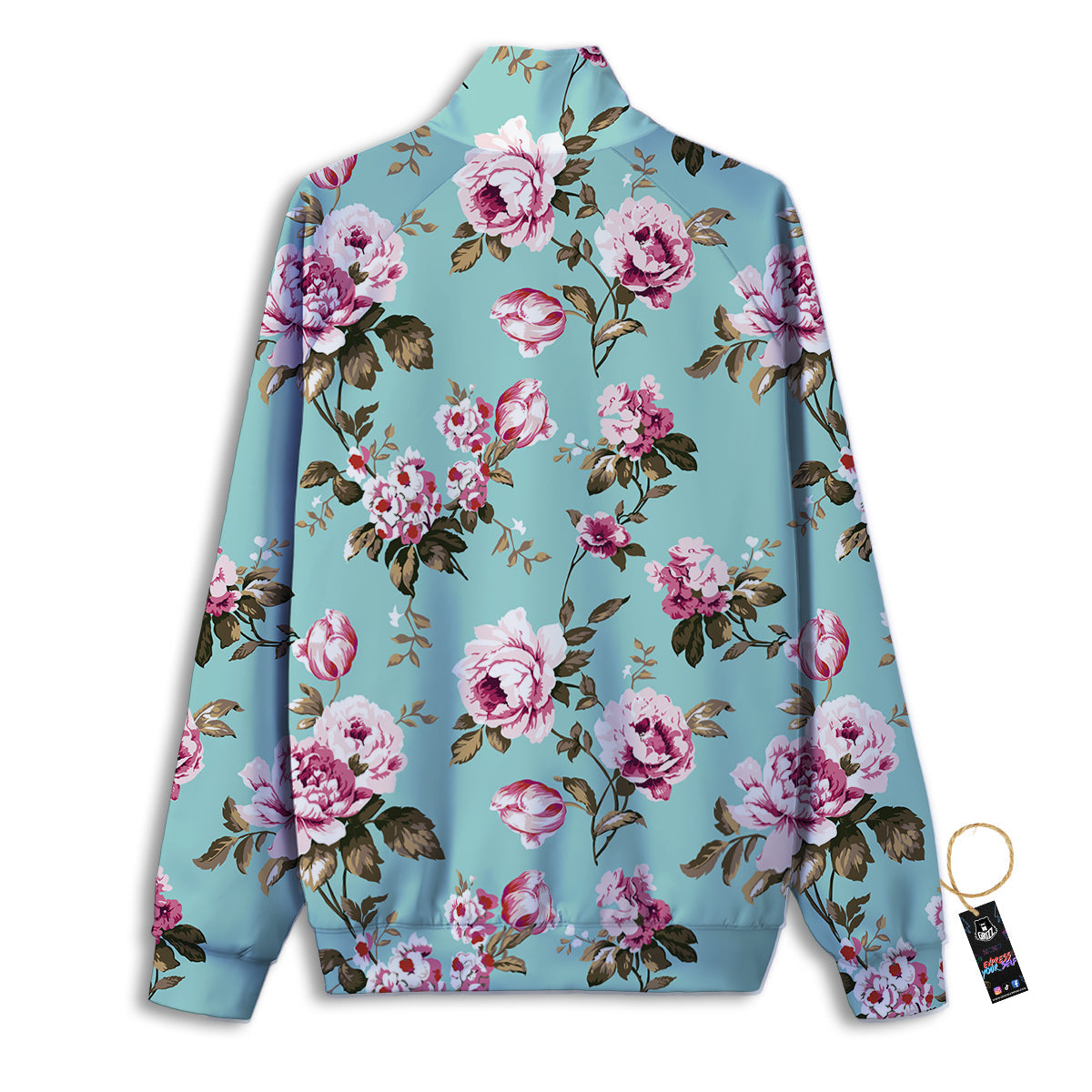 Floral Blossom Vintage Print Pattern Track Jacket-grizzshop