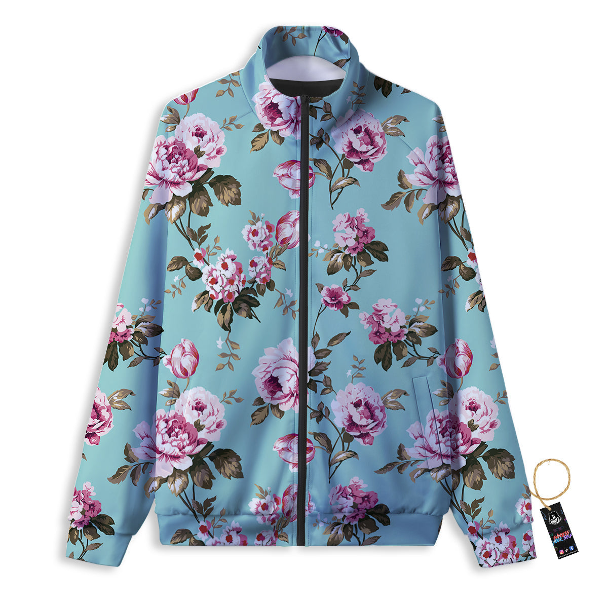 Floral Blossom Vintage Print Pattern Track Jacket-grizzshop