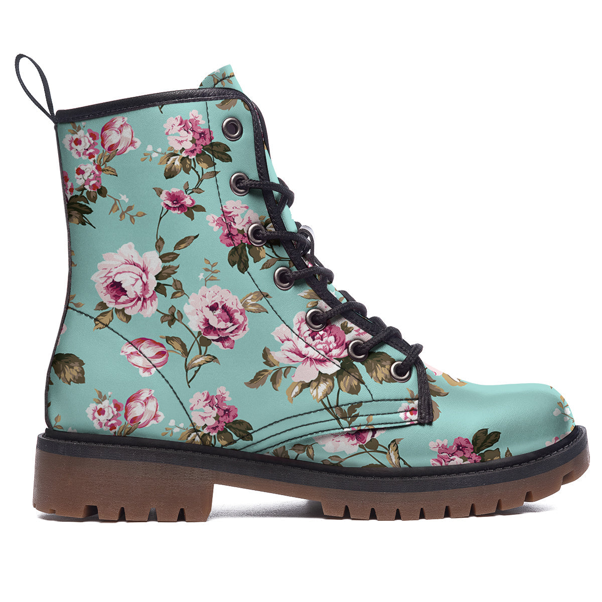 Floral Blossom Vintage Print Pattern Work Boots-grizzshop