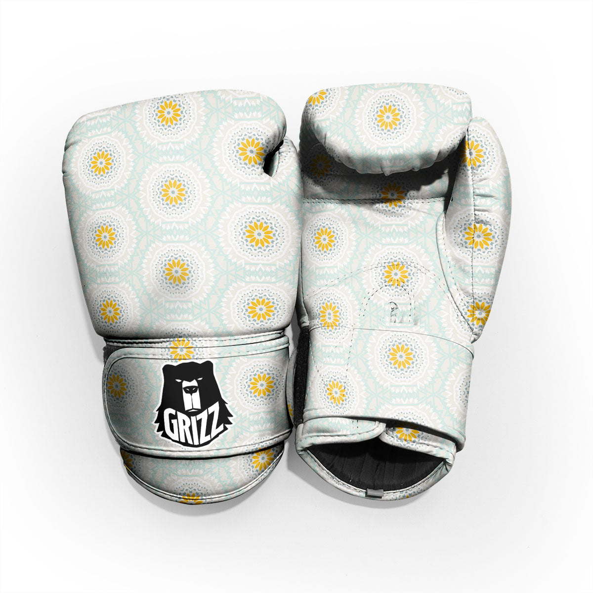 Floral Bohemian Pastel Print Pattern Pro Boxing Glove