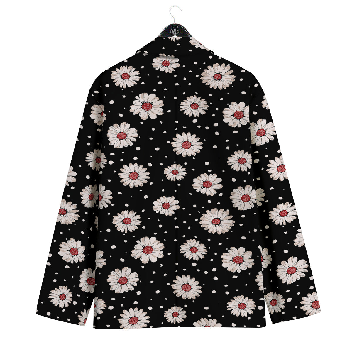 Floral Daisy Watercolor Print Pattern Men's Sport Coat-grizzshop