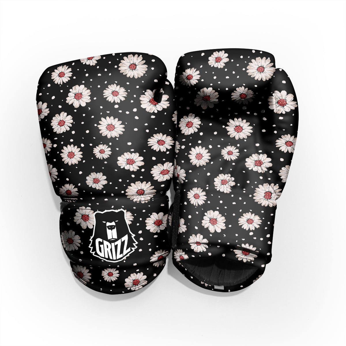 Floral Daisy Watercolor Print Pattern Pro Boxing Glove