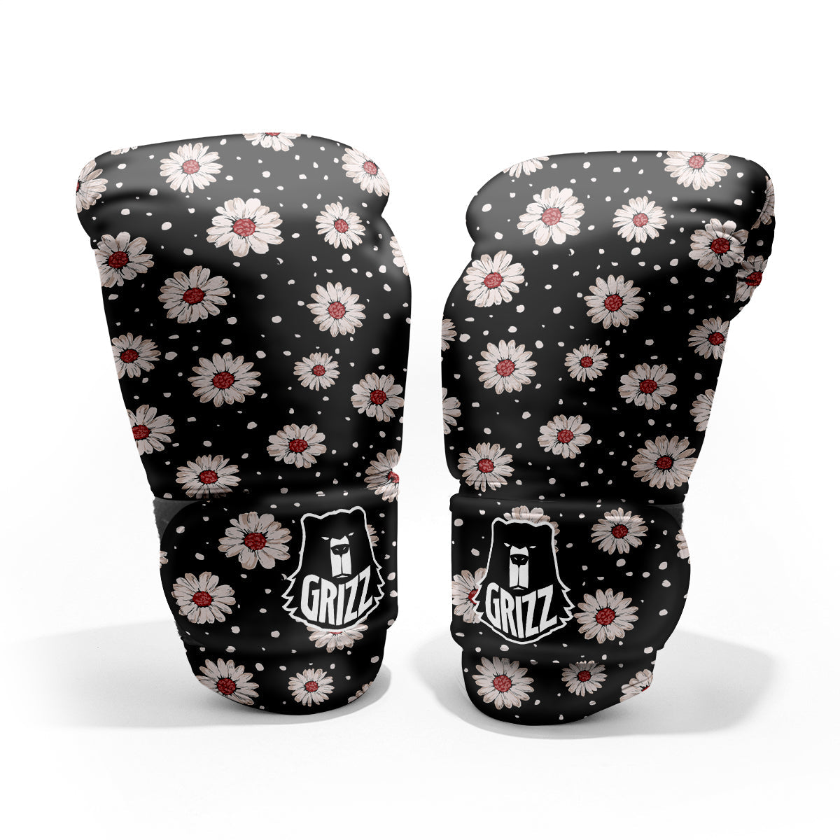 Floral Daisy Watercolor Print Pattern Pro Boxing Glove