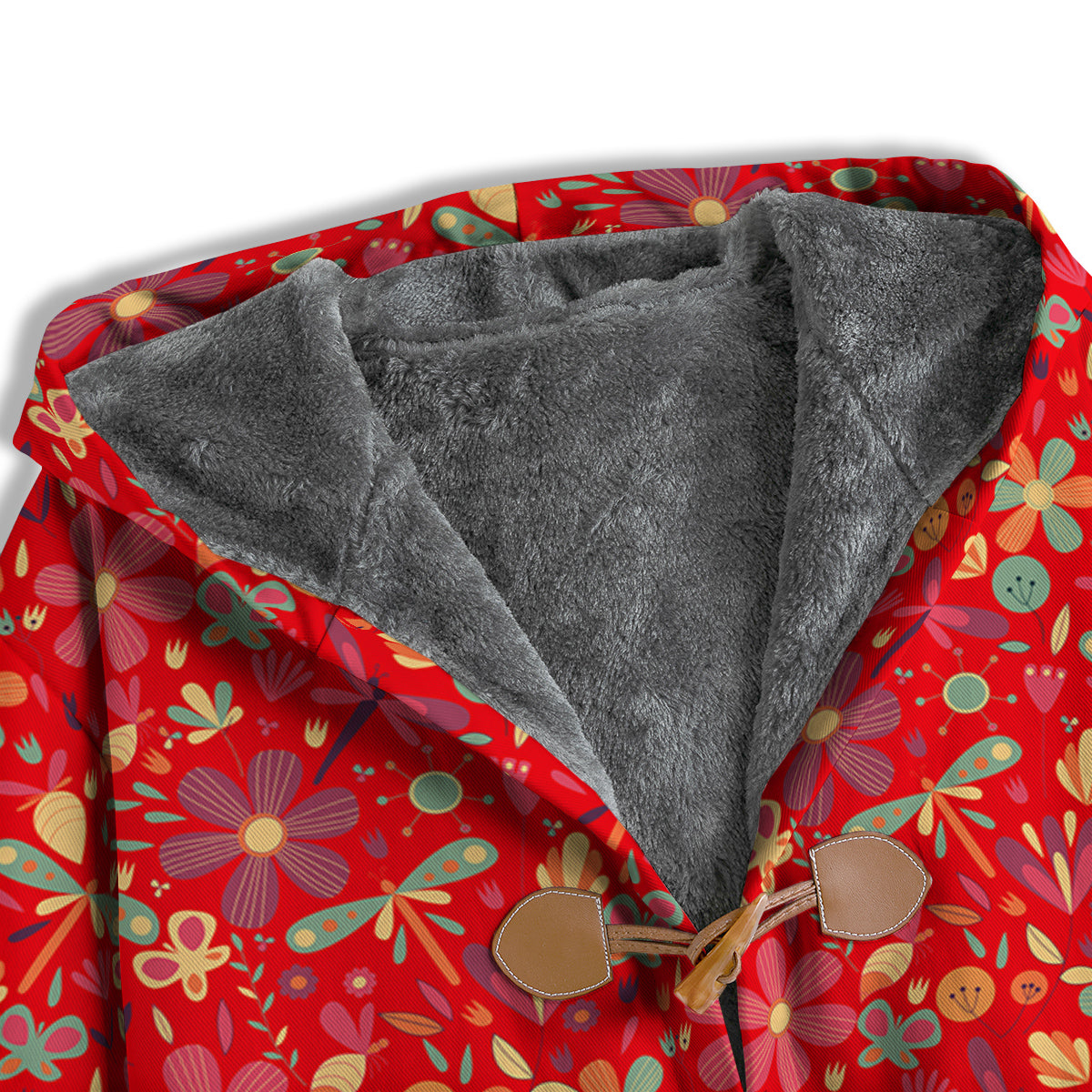Floral Dragonfly Christmas Print Pattern Men's Windbreaker Jacket-grizzshop