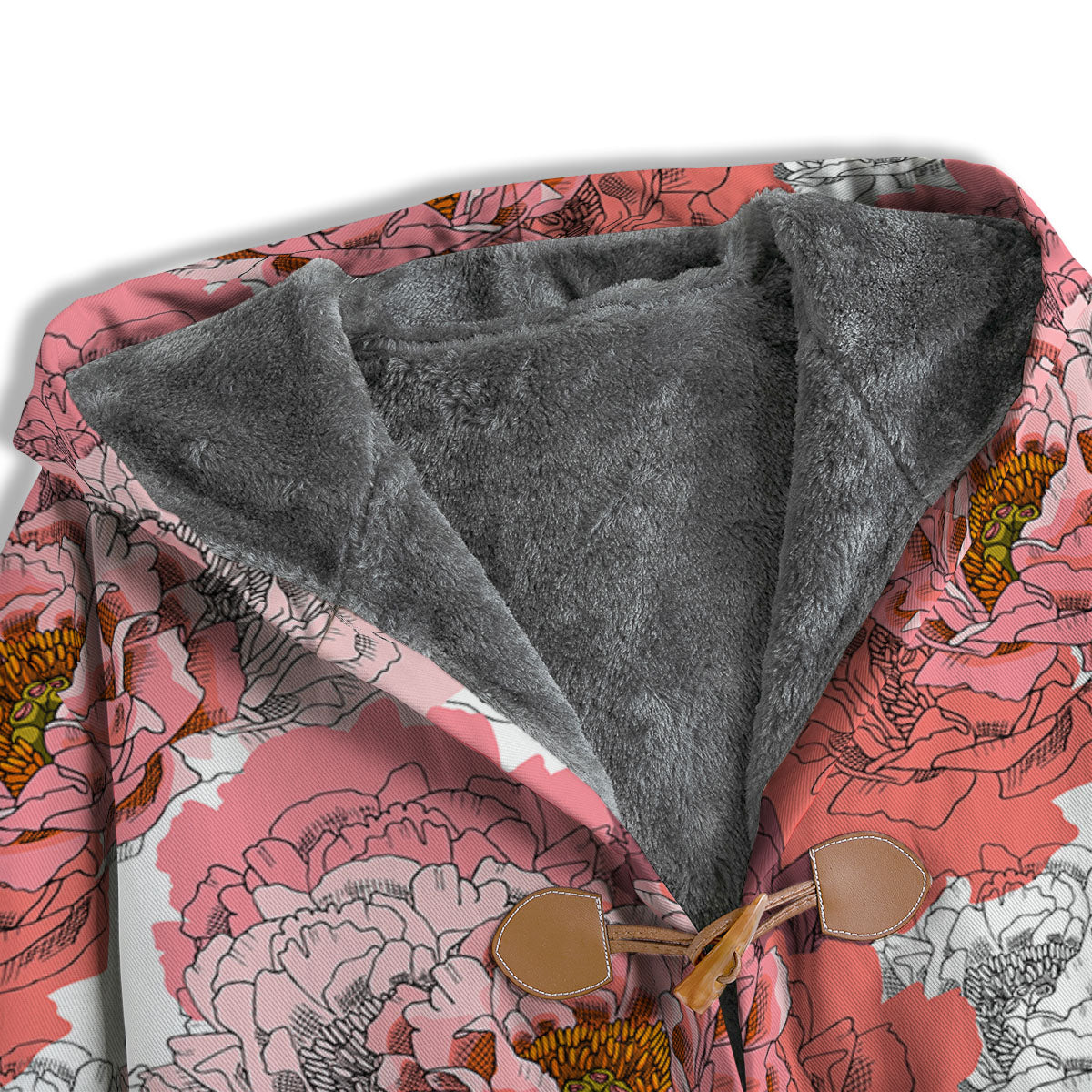 Floral Flower Pink Peony Print Pattern Men's Windbreaker Jacket-grizzshop