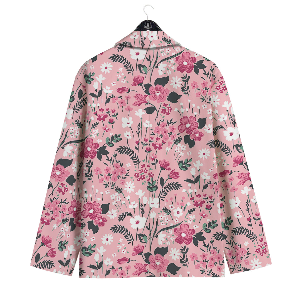 Floral Flower Pink Print Pattern Men's Sport Coat-grizzshop