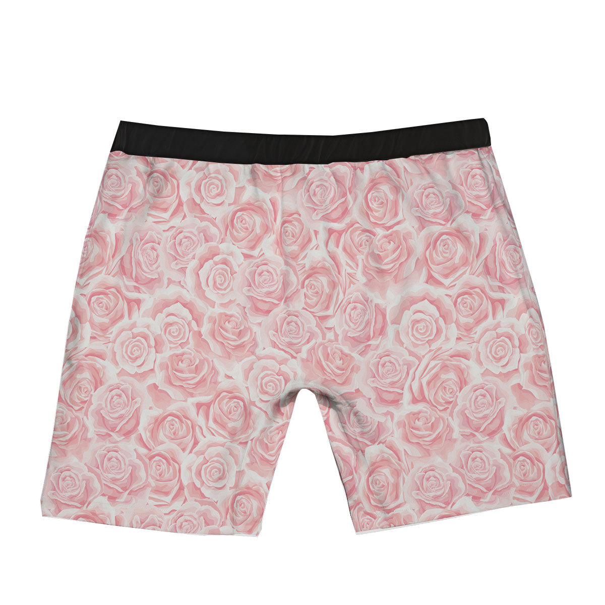Floral Flower Pink Rose Print Pattern Boxer Briefs-grizzshop