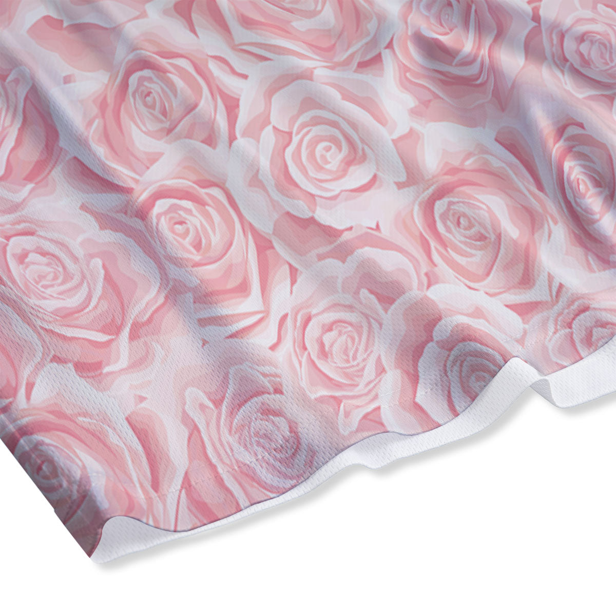 Floral Flower Pink Rose Print Pattern Mesh Shorts