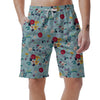 Floral Flower Print Men's Shorts-grizzshop