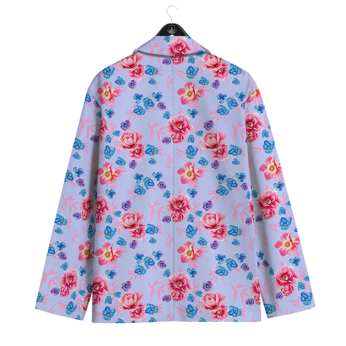 Floral Flower Rose Pansy Print Pattern Men's Sport Coat-grizzshop