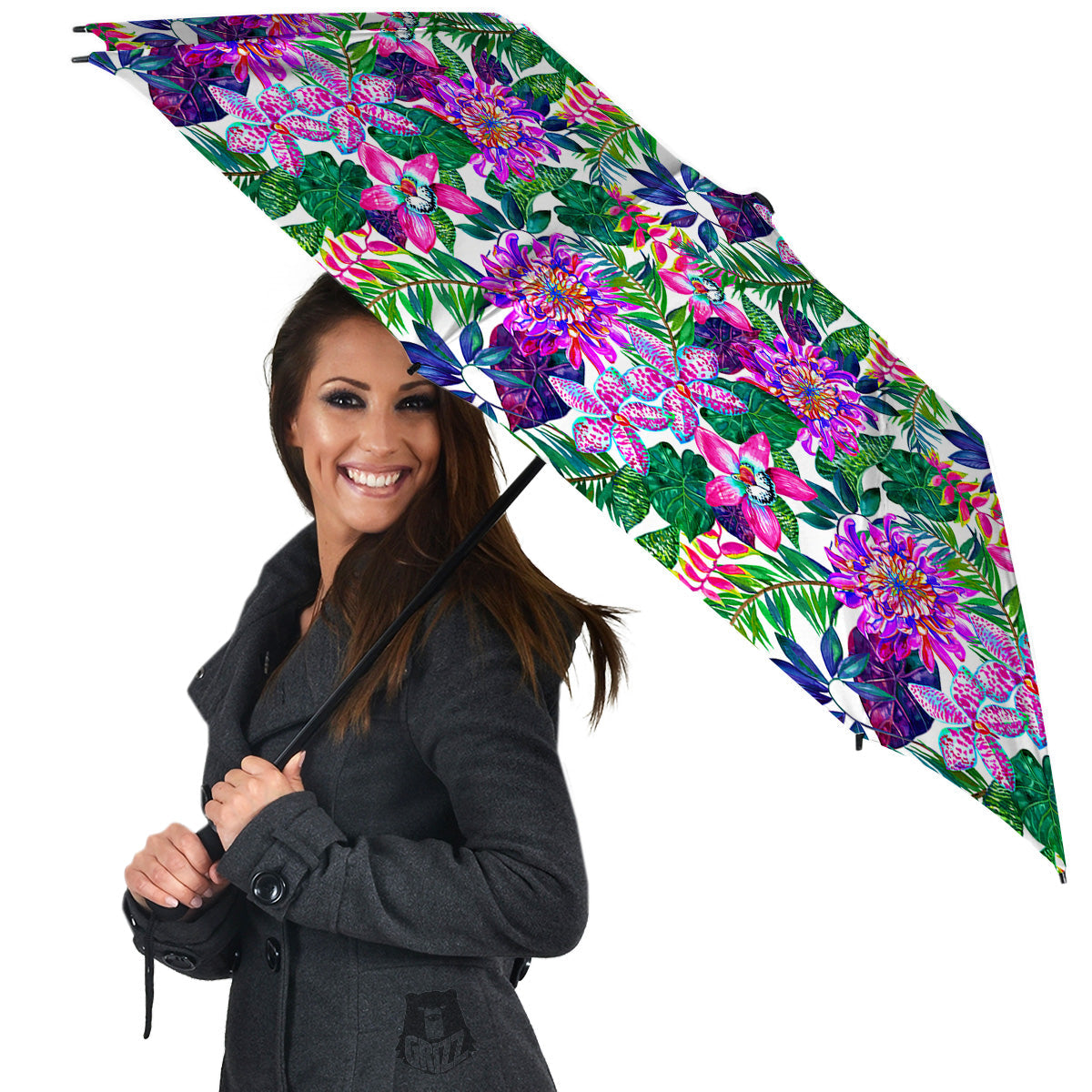 Floral Hawaii Colorful Print Pattern Colorful Umbrella-grizzshop