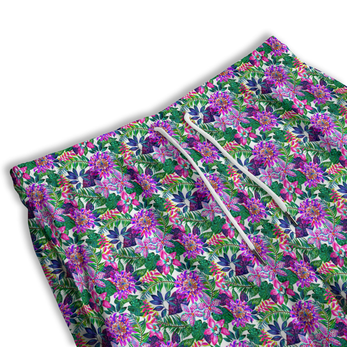 Floral Hawaii Colorful Print Pattern Men's Athletic Shorts