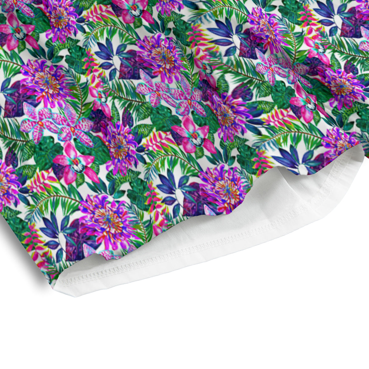 Floral Hawaii Colorful Print Pattern Men's Athletic Shorts