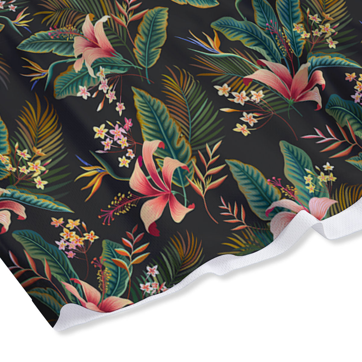 Floral Hawaiian Print Pattern Mesh Shorts