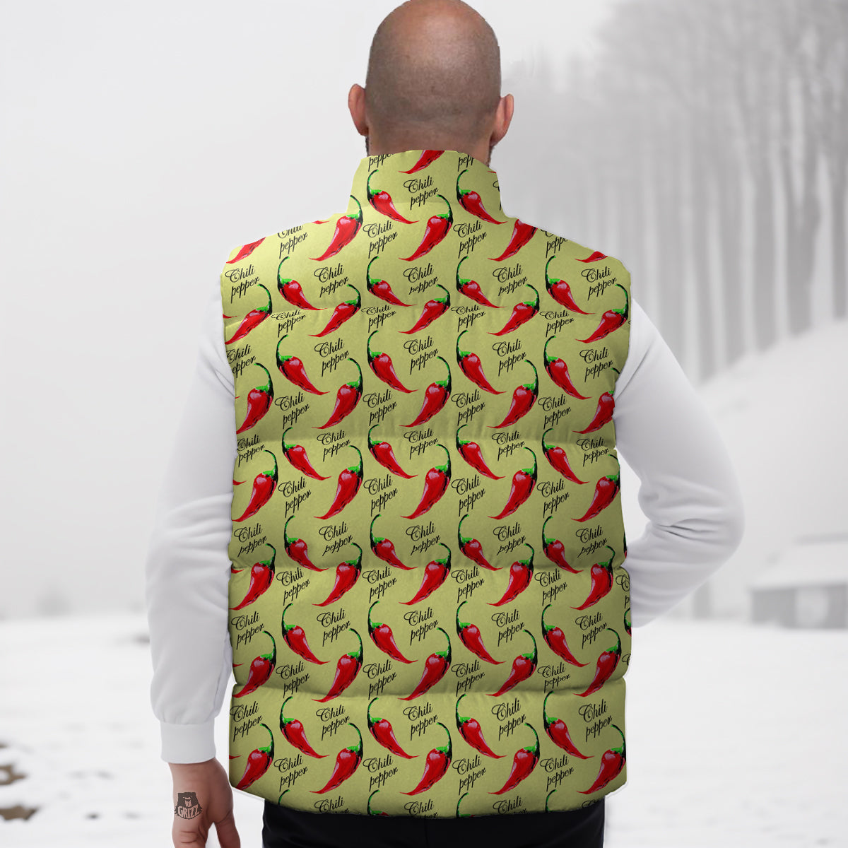 Floral Hawaiian Tropical Palm Leaves Pattern Print Down Vest-grizzshop
