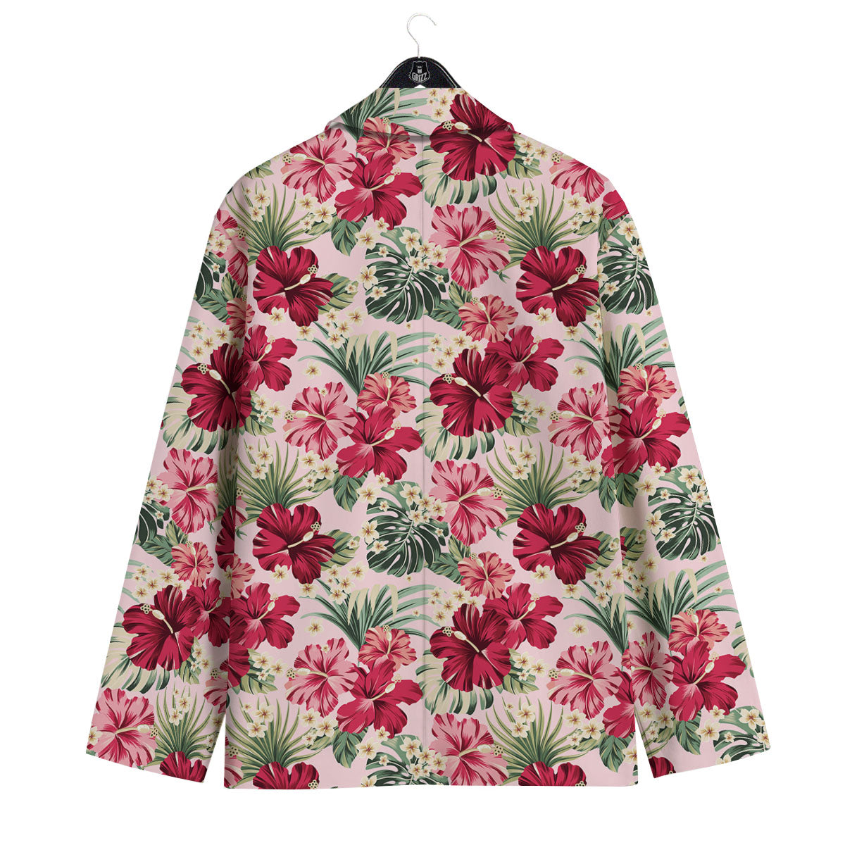 Floral Hibiscus Flower Print Pattern Men's Sport Coat-grizzshop