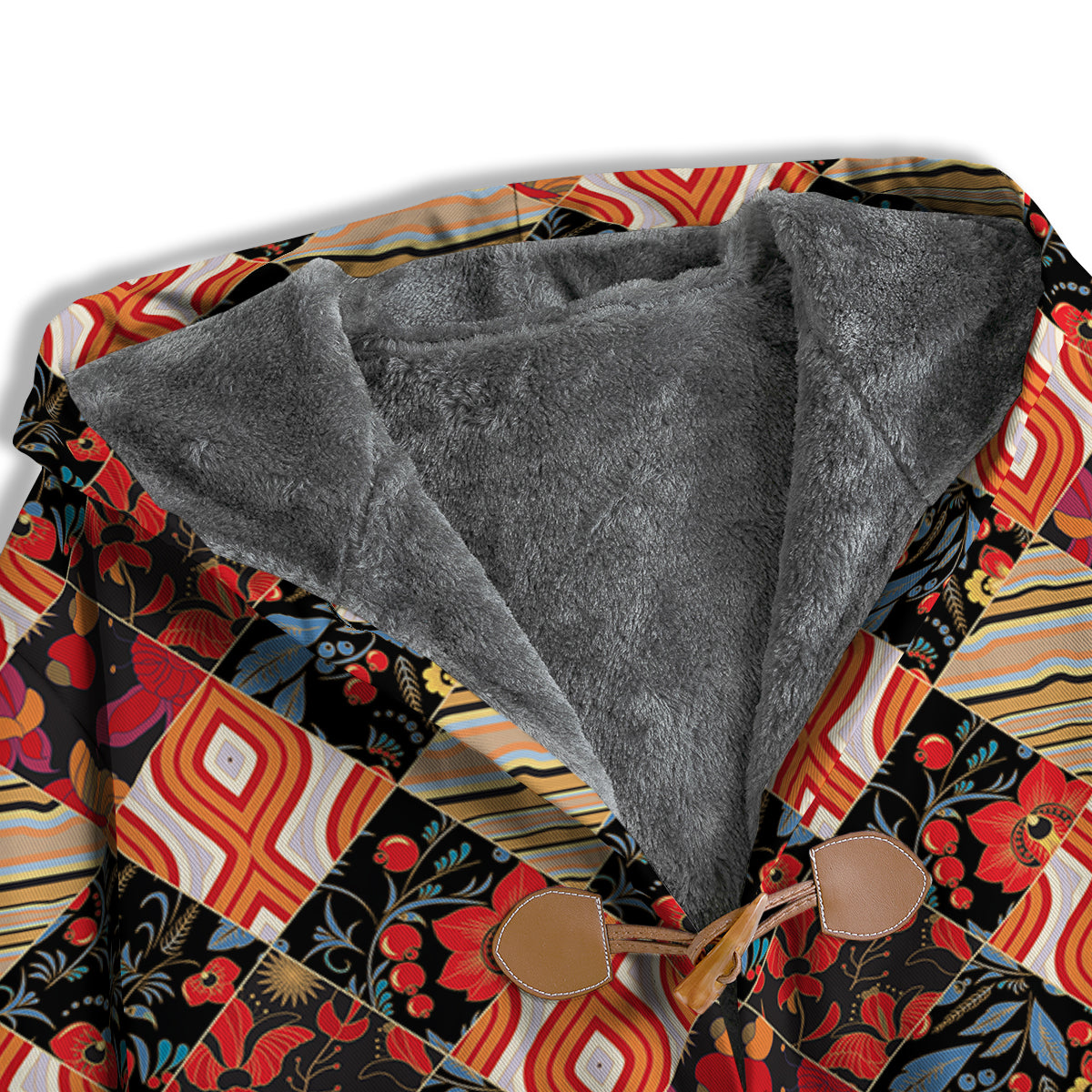 Floral Indian Patchwork Print Pattern Men's Windbreaker Jacket-grizzshop