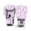 Floral Lavender Pattern Print Boxing Gloves-grizzshop