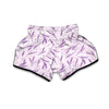 Floral Lavender Pattern Print Muay Thai Boxing Shorts-grizzshop