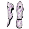 Floral Lavender Pattern Print Muay Thai Shin Guards-grizzshop