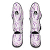 Floral Lavender Pattern Print Muay Thai Shin Guards-grizzshop