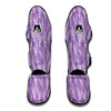 Floral Lavender Print Pattern Muay Thai Shin Guards-grizzshop