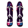 Floral Peace Sign Muay Thai Shin Guards-grizzshop