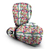 Floral Peacock Print Boxing Gloves-grizzshop