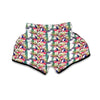 Floral Peacock Print Muay Thai Boxing Shorts-grizzshop