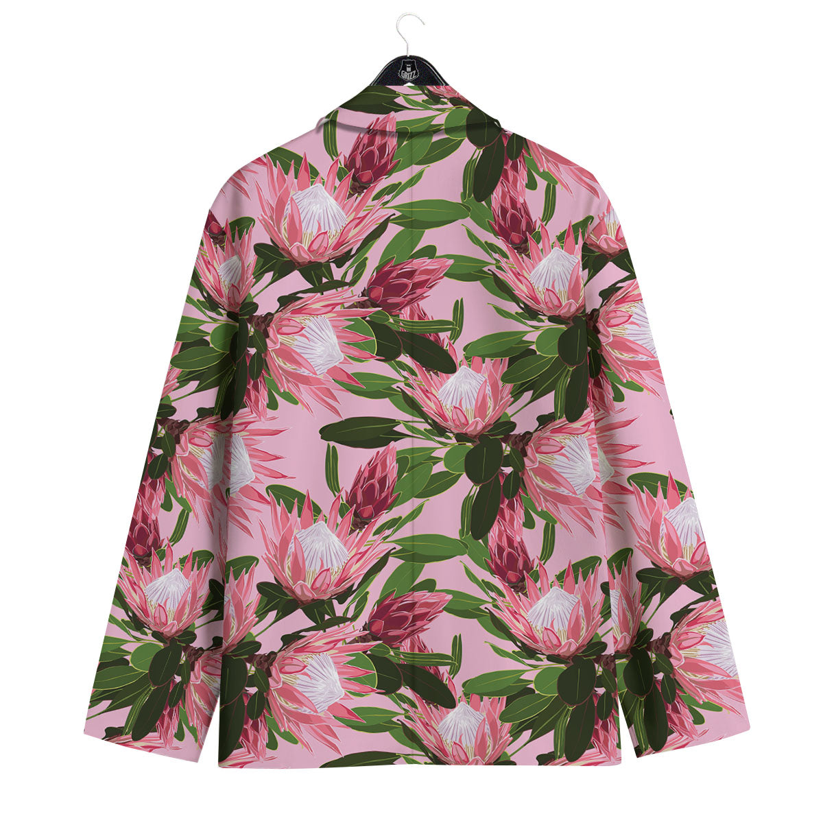 Floral Protea Print Pattern Men's Sport Coat-grizzshop