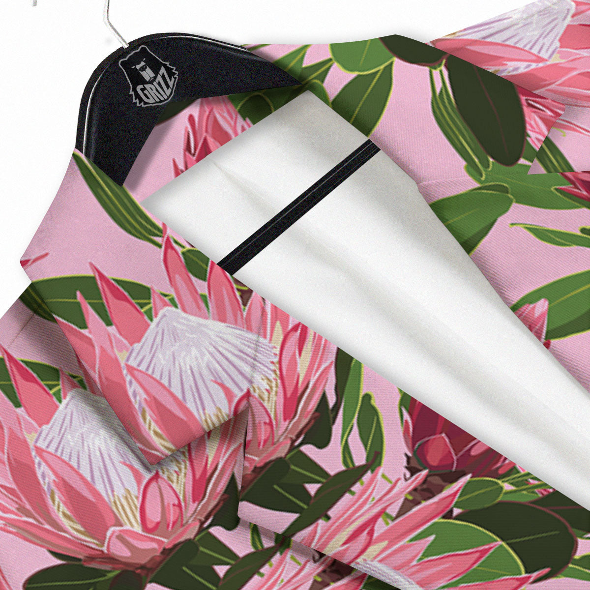 Floral Protea Print Pattern Men's Sport Coat-grizzshop