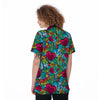 Floral Psychedelic Women's Golf Shirts-grizzshop