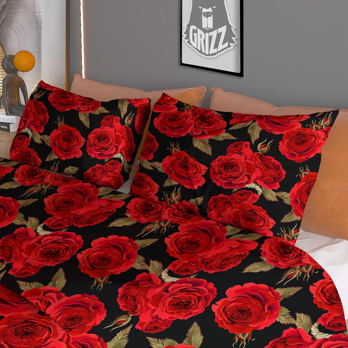 Floral Indian Vintage Print Pattern Duvet Cover Bedding Set
