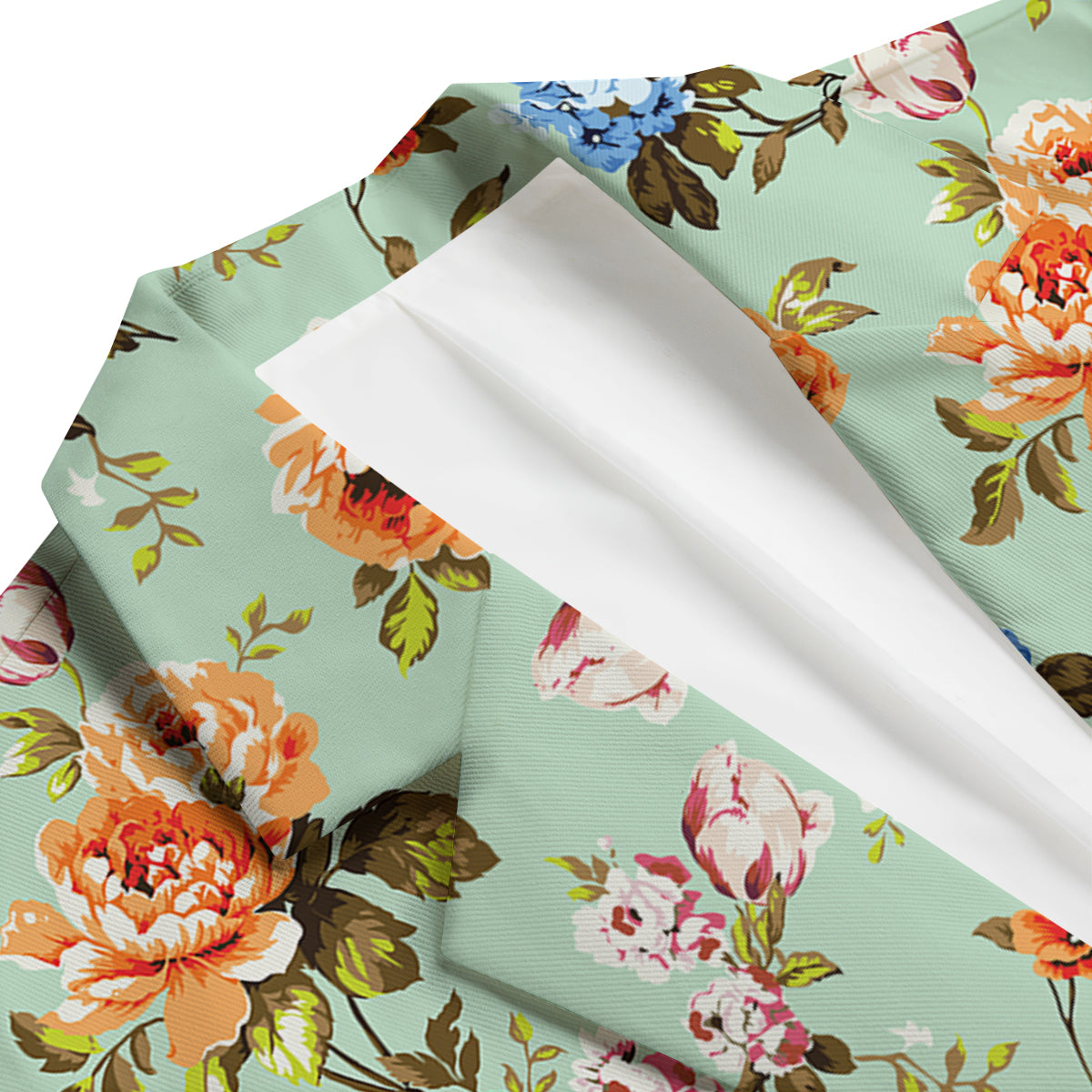 Floral Rose Flower Vintage Print Pattern Men's Blazer-grizzshop