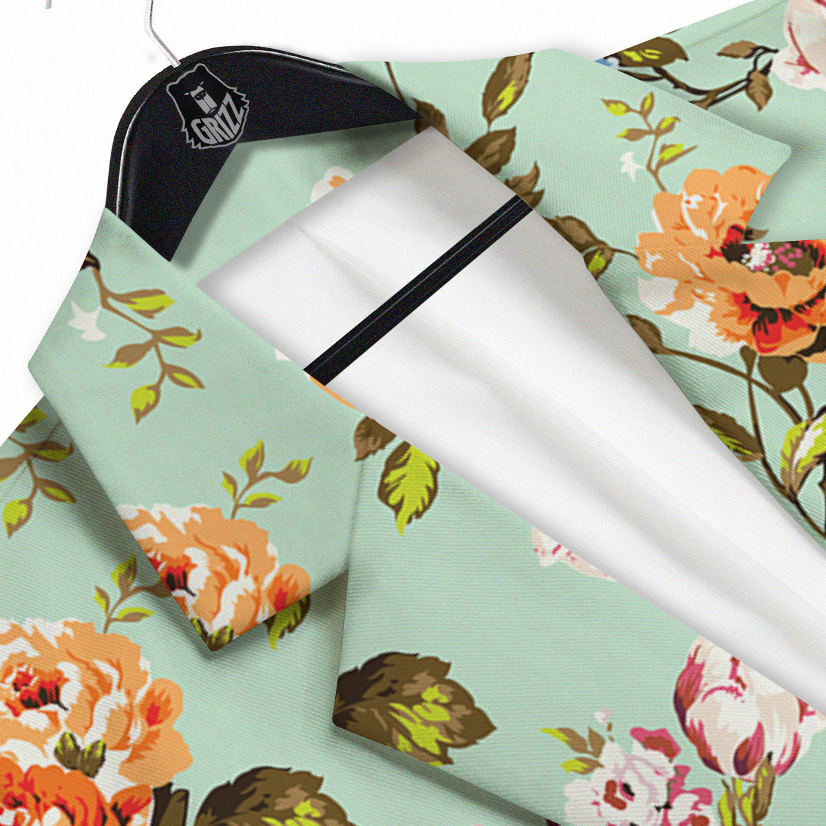 Floral Rose Flower Vintage Print Pattern Men's Sport Coat-grizzshop